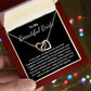To My Bride  heart necklace Gift From Groom, Wedding Day Gift For Bride