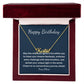 Happy Birthday name necklace gift for her