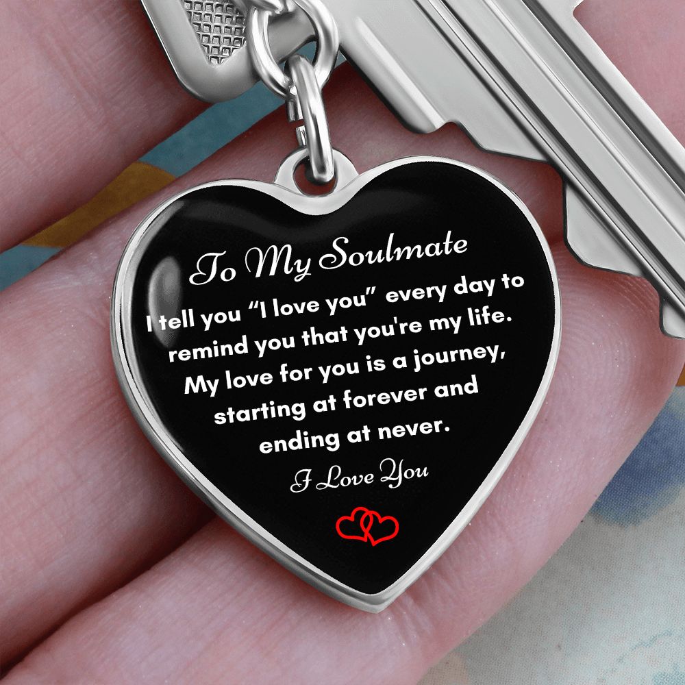 Soulmate Keychain Small Gift for Her