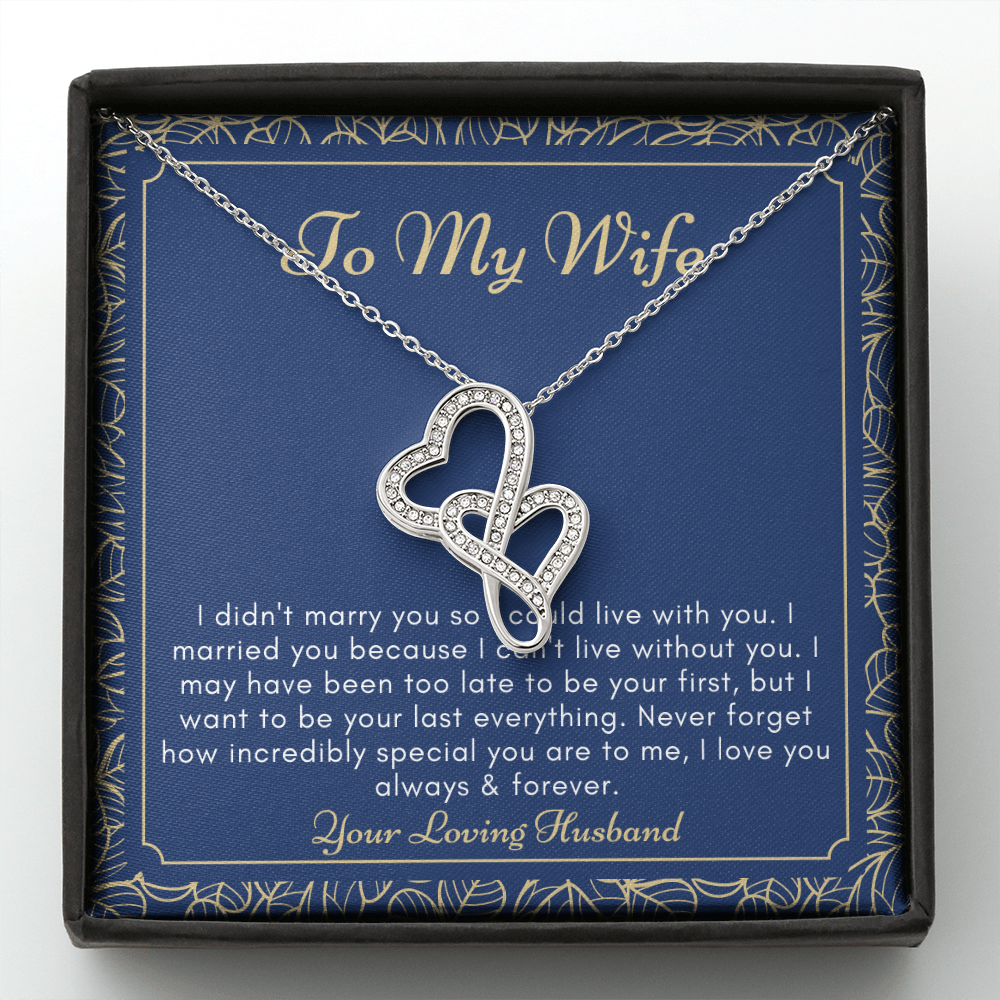 Why I married you, Wife anniversary birthday necklace gift