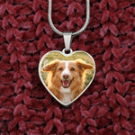 Dog Mom heart Necklace Pet Memorial Necklace,