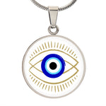 Blue evil eye necklace