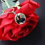 Sisters photo necklace