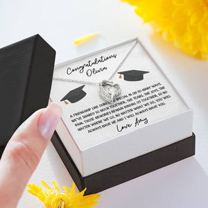 Personalised Graduation Friendship Heart Necklace