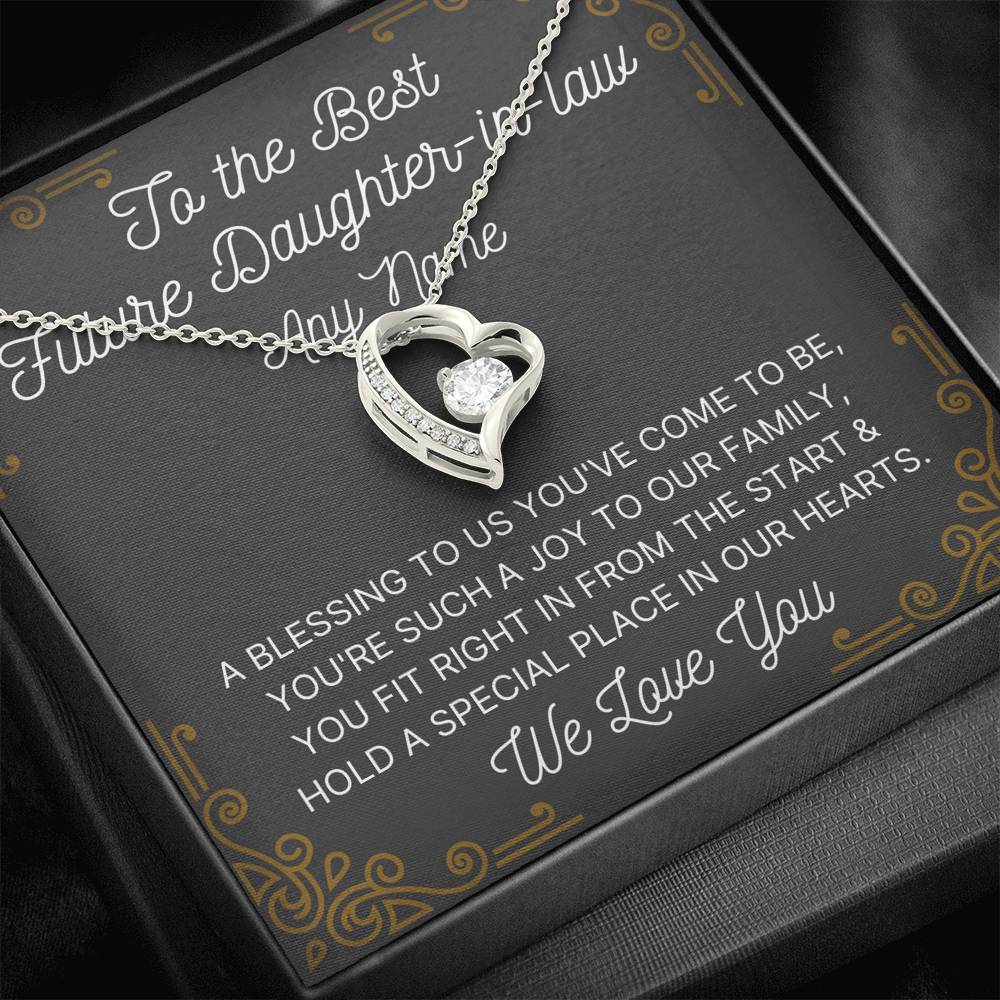 Personalized Future Daughter in Law Forever Love Necklace