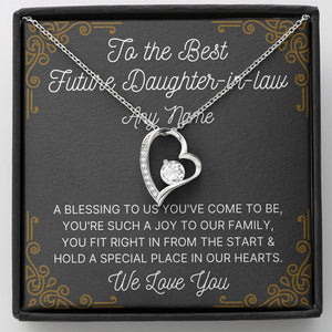 Personalized Future Daughter in Law Forever Love Necklace
