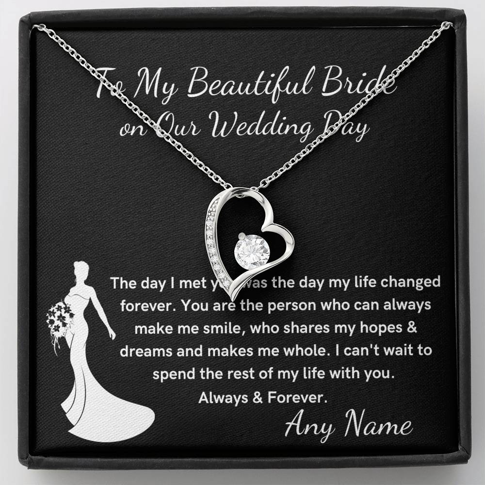Groom to Bride Forever Love Necklace