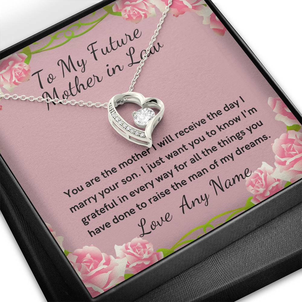Personalized Forever Love Necklace to my future mother in law