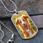 Dog Dad, Dog Tag necklace Pet Memorial Necklace