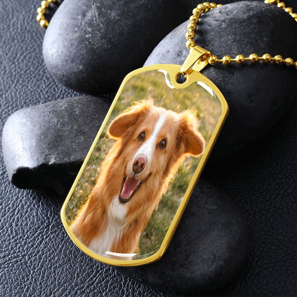 Dog Dad, Dog Tag necklace Pet Memorial Necklace