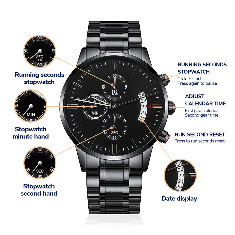 Father of the Groom engraved watch gift
