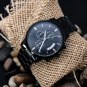 Personalized 5 Year Anniversary boyfriend Husband Engraved Watch