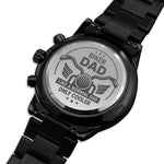 Biker Dad Engraved Wrist Watch