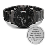 Engraved Watch for Husband birthday Valentines Christmas gift