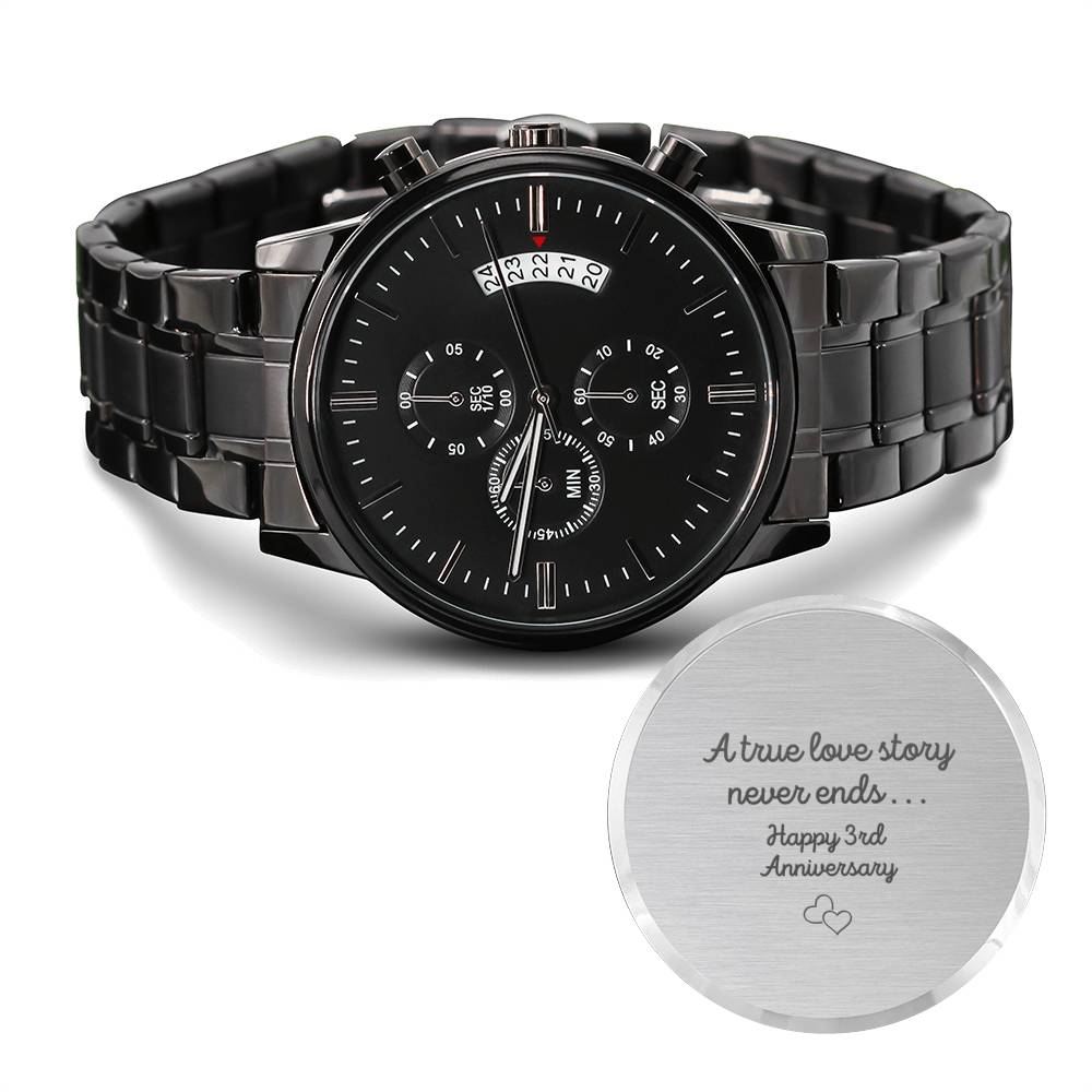 3rd Wedding Anniversary Gift For husband boyfriend Anniversary Gift 3 Years