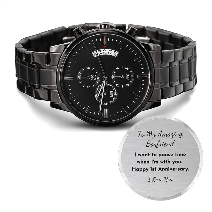 Engraved boyfriend watch deals