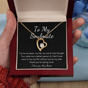 Forever Love Personalized Soulmate Necklace fir for wife girlfriend