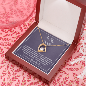 Forever Love Wife Anniversary Birthday Necklace gift