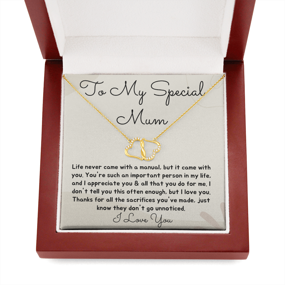 To My Special Mum Solid Gold necklace