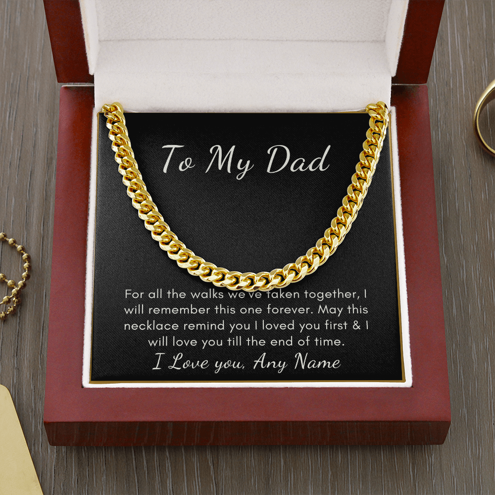 Personalized Father of the bride wedding gift necklace
