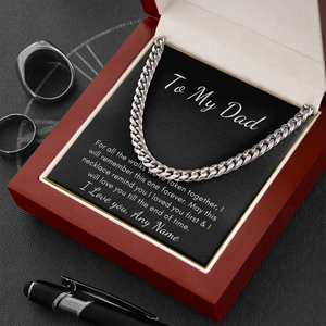 Personalized Father of the bride wedding gift necklace