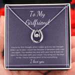 Lucky in Love Girlfriends necklace gift