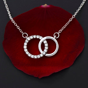 Double circle Aunty & Niece birthday moving away necklace gift