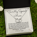 Double circle special mum necklace gift