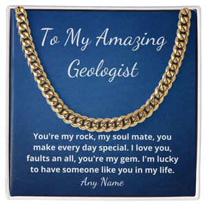 To My Amazing Geologist husband boyfriend gift