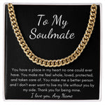 Personalized Soulmate Cuban Link Chain for husband boyfriend