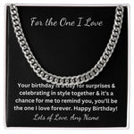 Personalized Cuban Link Chain Husband boyfriend birthday