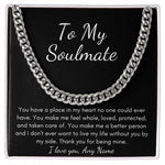 Personalized Soulmate Cuban Link Chain for husband boyfriend
