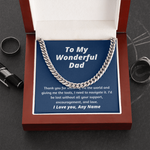 Personalized Thank you dad gift