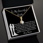 Alluring Beauty Personalized Groom to Bride Gift Wedding Day gift