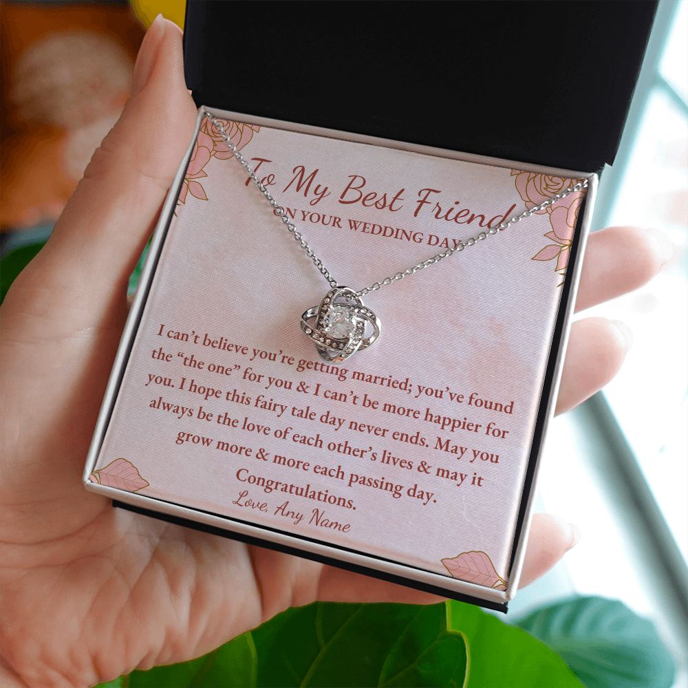 Amazon.com: To My Best Friend On Her Wedding Day, Bride Gift From Maid Of  Honor, Best Friend Gift To Bride, Best Friend To Bride Necklace, Wedding  Gift,Gift, Jewelry Necklace, Necklace With Message