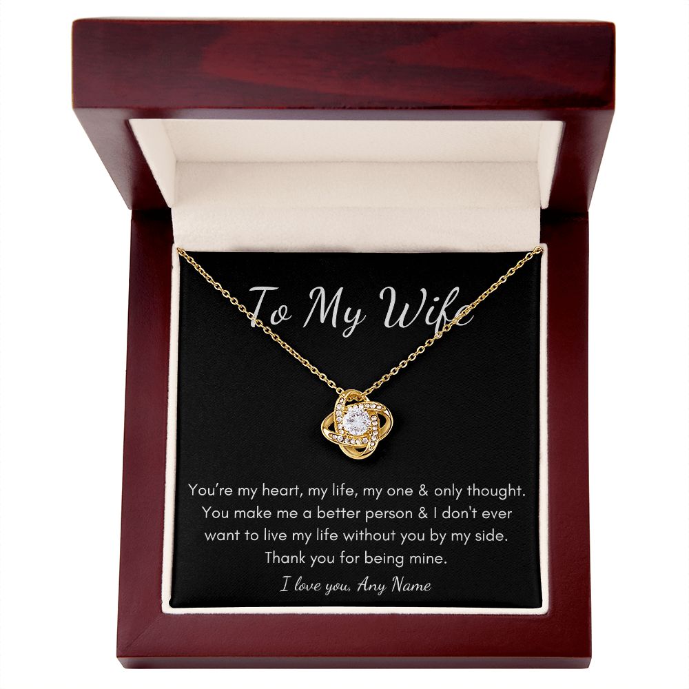 To My Wife Valentines day Love Knot gift