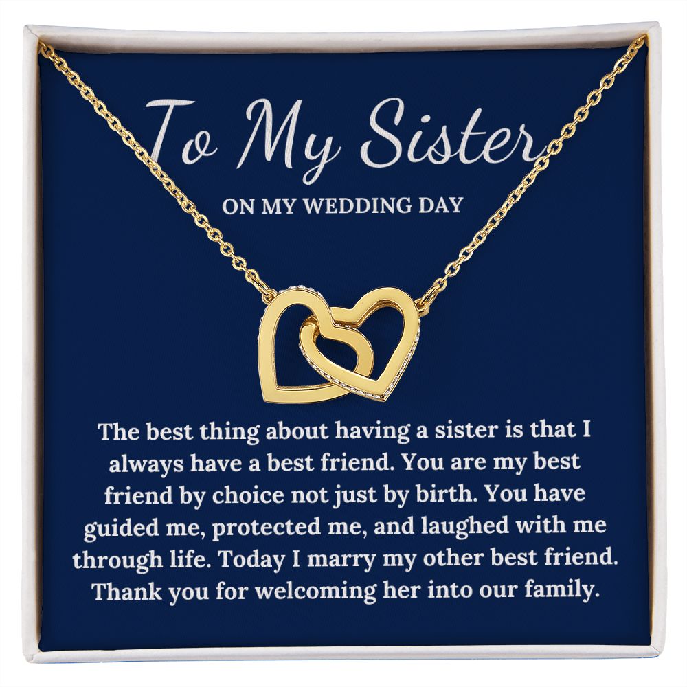 To My Sister On My Wedding Day Gift For Sister Of The Groom