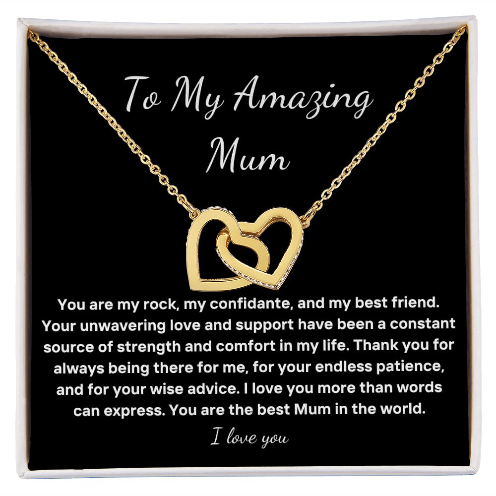 To My Amazing Mum necklace gift