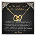 Personalized Interlocking Hearts Islamic Best Friend Wedding gift