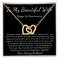 1st Year wedding anniversary necklace gift for wife