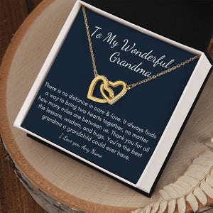 To My Grandma heart Jewelry For birthday Mother's Day Gift