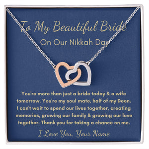 Personalized To My Bride on our Nikkah Day
