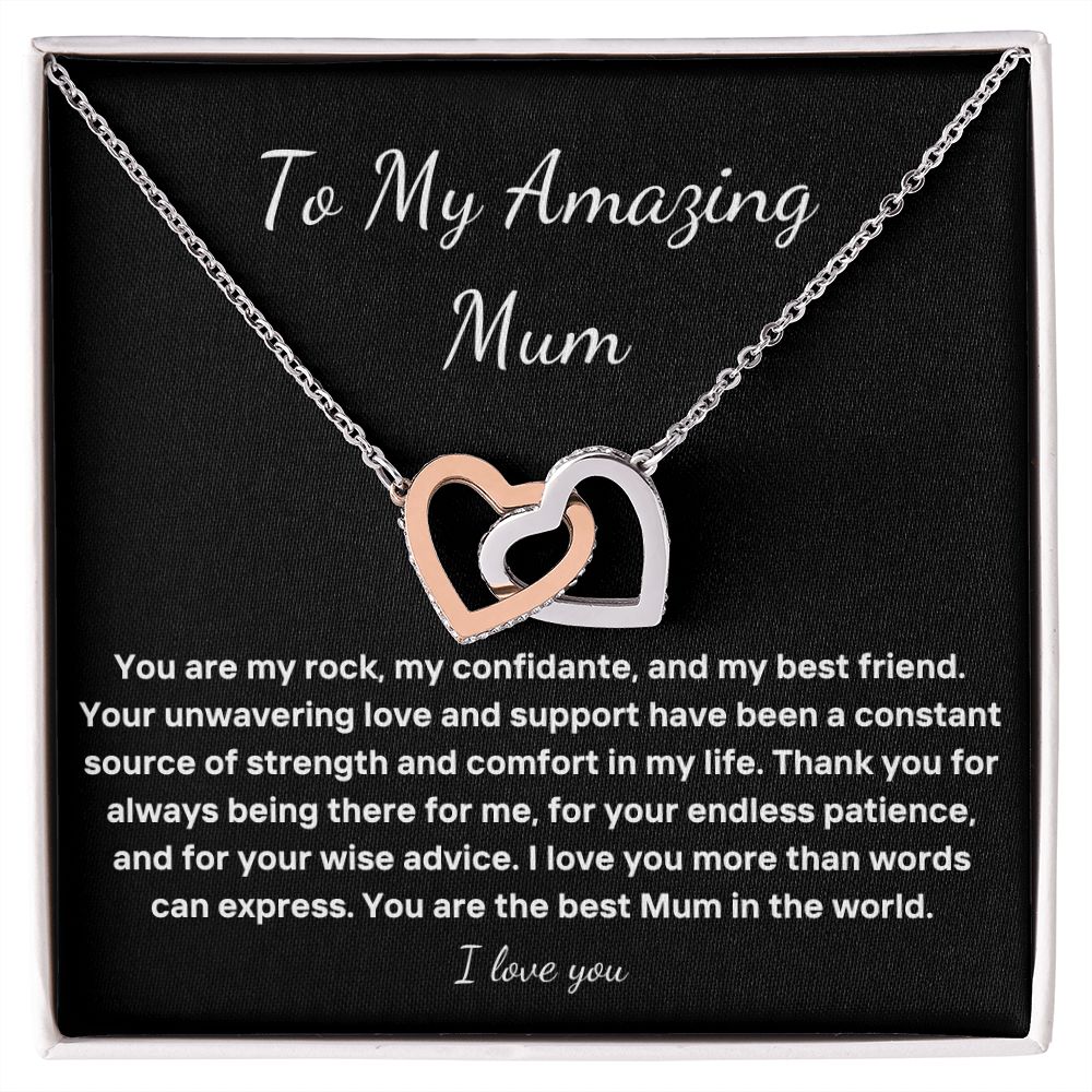 To My Amazing Mum necklace gift
