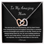 To My Amazing Mum necklace gift