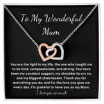 Wonderful Mum heart necklace