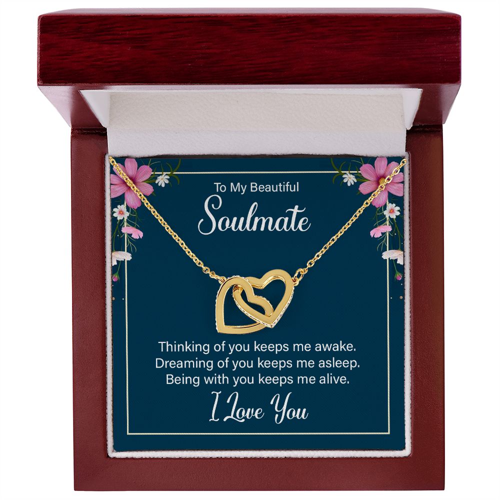 To My Soulmate wife girlfriend Valentines day birthday Christmas necklace