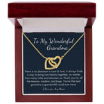 To My Grandma heart Jewelry For birthday Mother's Day Gift