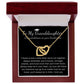 To my granddaughter heart graduation necklace gift