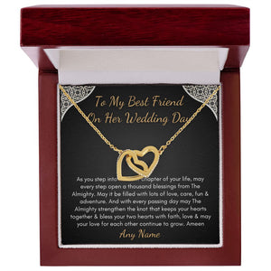 Personalized Interlocking Hearts Islamic Best Friend Wedding gift