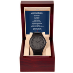 Personalized 1st Year Anniversary wooden watch